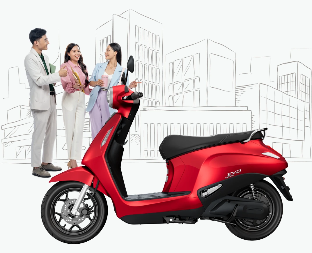 Xe máy điện VinFast Evo đổi pin mới nhất 2026